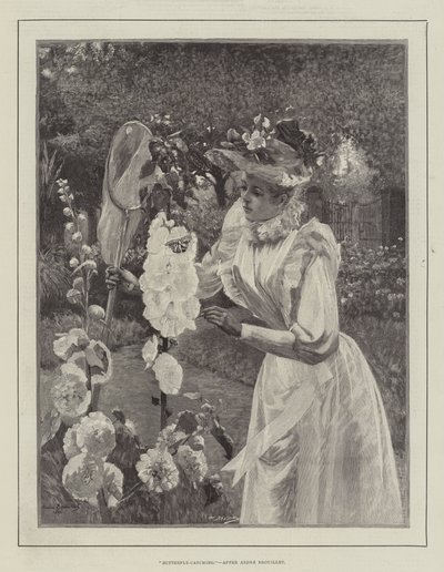 Butterfly-Catching by Pierre Andre Brouillet